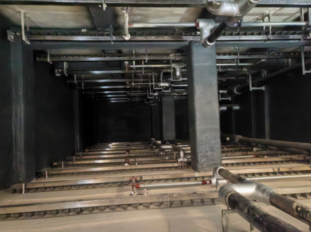 水蓄冷水池防水保溫系統安裝完工效果